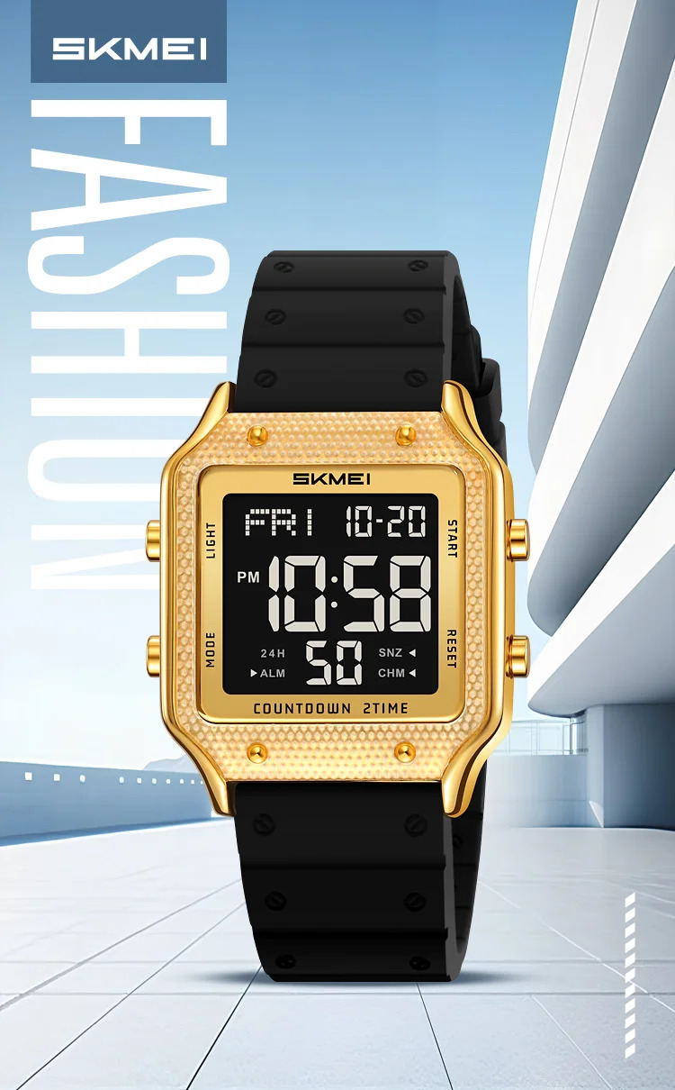 SKMEI Alarm Date Electronic Watch Sport Digital Wristwatch For Men Women Student Chrono Waterproof Military Watches Reloj Hombre