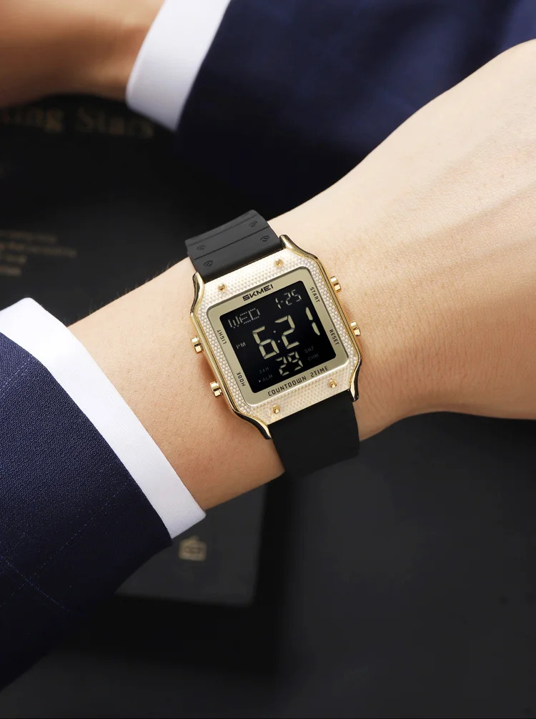 SKMEI Alarm Date Electronic Watch Sport Digital Wristwatch For Men Women Student Chrono Waterproof Military Watches Reloj Hombre