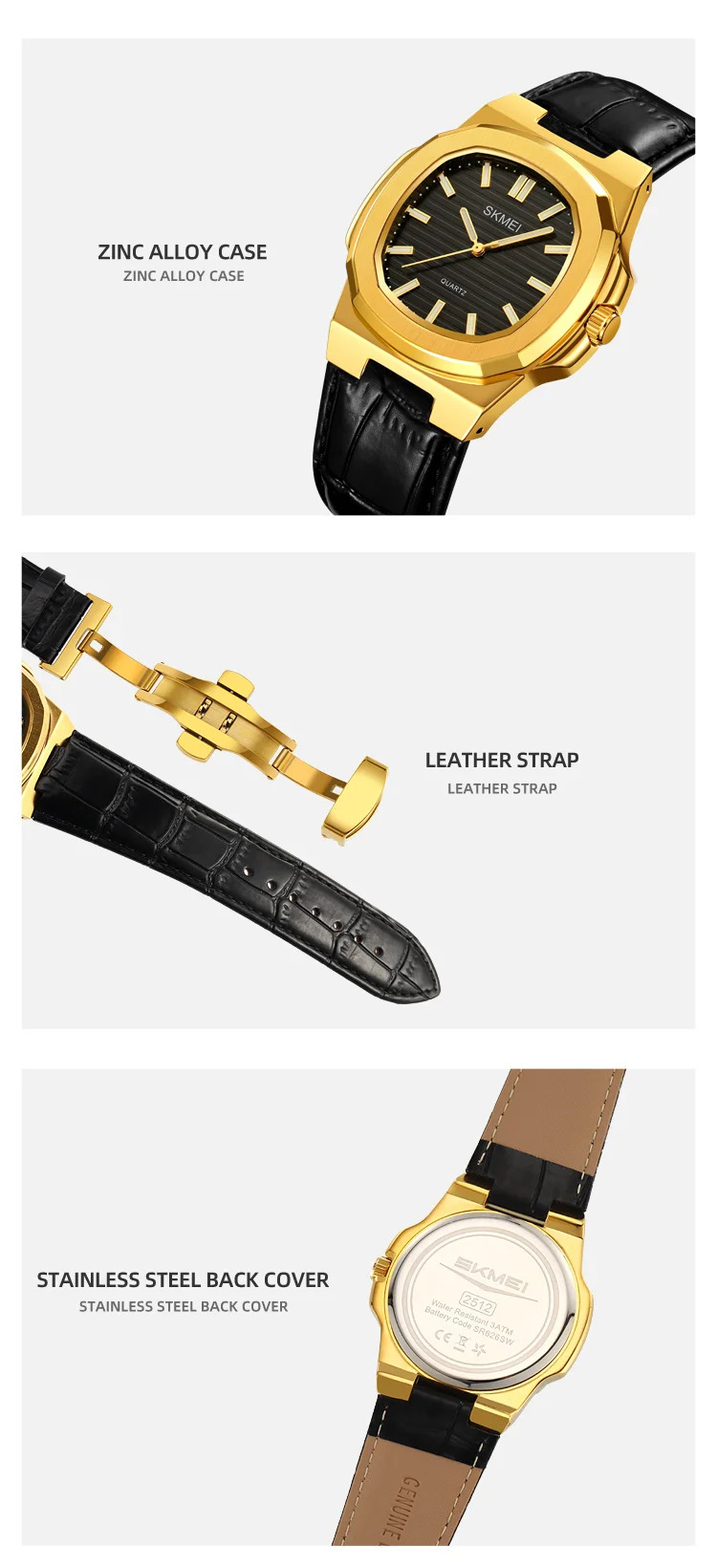 SKMEI Male Business Movement Quartz Watches Sports Fashion Time Watch For Men Women Waterproof Ladies Wristwatch Horloges Mannen
