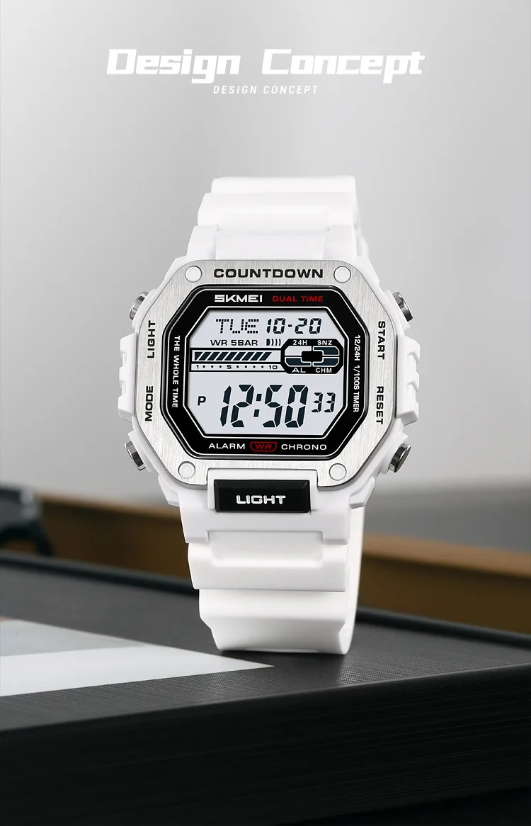 SKMEI Male Alarm Sports Digital Wristwatches For Men Women Waterproof Date Electronic Watches Chrono Military Watch Reloj Hombre