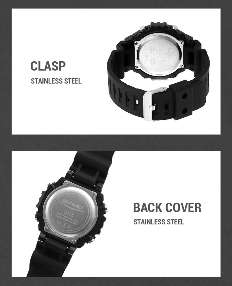SKMEI Male Alarm Sports Digital Wristwatches For Men Women Waterproof Date Electronic Watches Chrono Military Watch Reloj Hombre