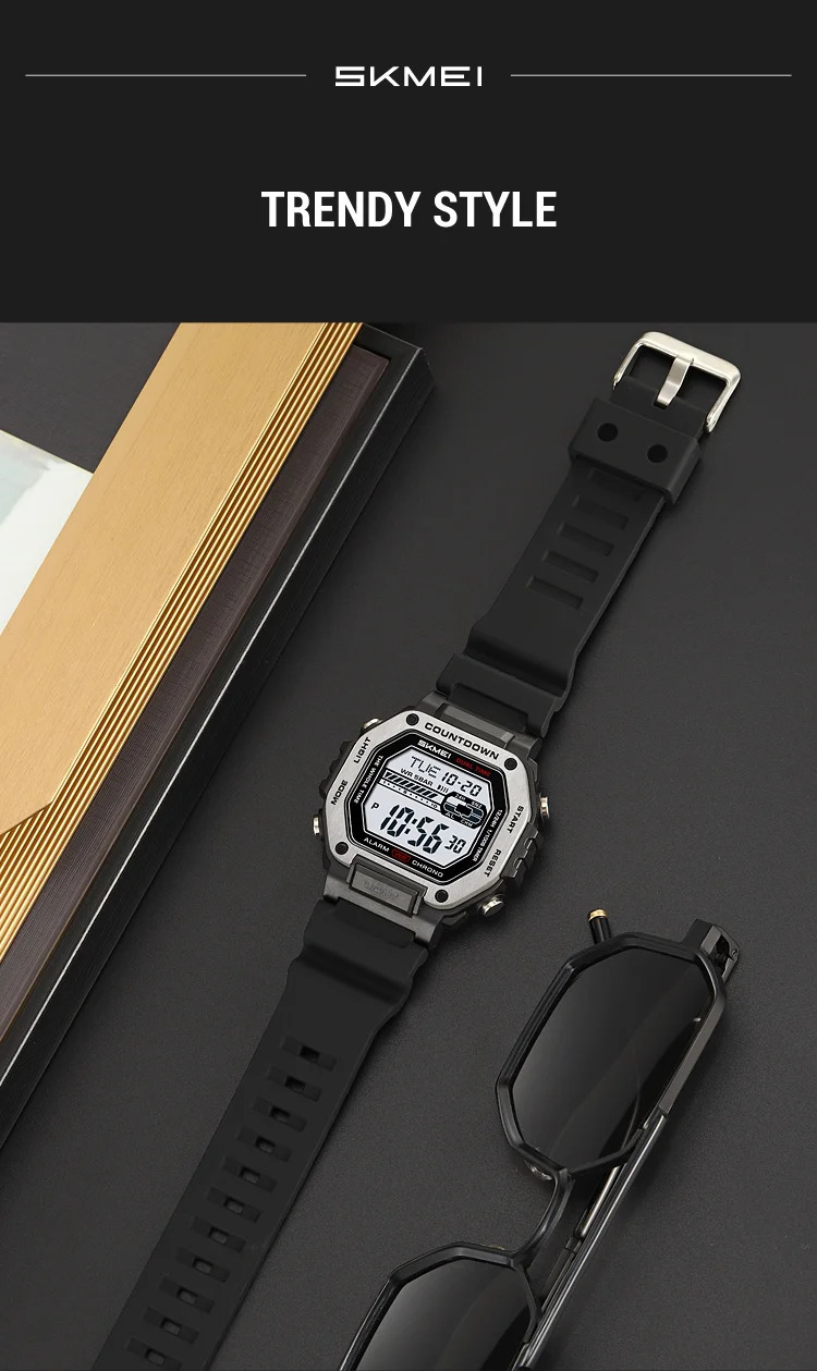 SKMEI Male Alarm Sports Digital Wristwatches For Men Women Waterproof Date Electronic Watches Chrono Military Watch Reloj Hombre