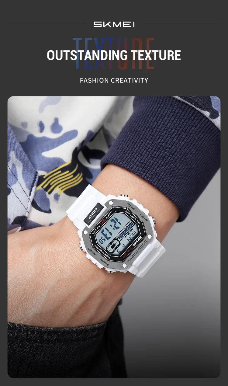 SKMEI Male Alarm Sports Digital Wristwatches For Men Women Waterproof Date Electronic Watches Chrono Military Watch Reloj Hombre