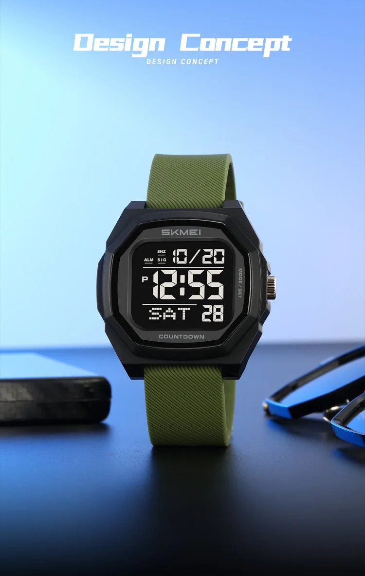 SKMEI Military Alarm Clock Sports Digital Wristwatch For Men Women Waterproof Date Electronics Watches Chrono Watch Reloj Hombre
