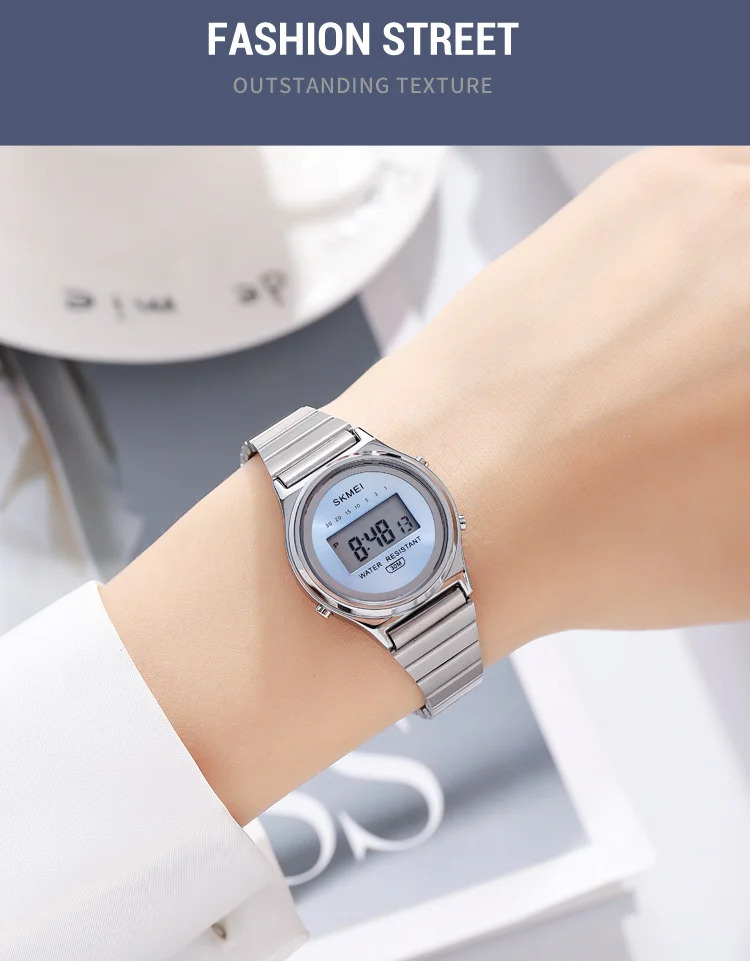 SKMEI Small Dial Digital Wristwatches For Women Top Brands Luxury Watches Ladies Waterproof Sports Stopwatch Electronics Watch