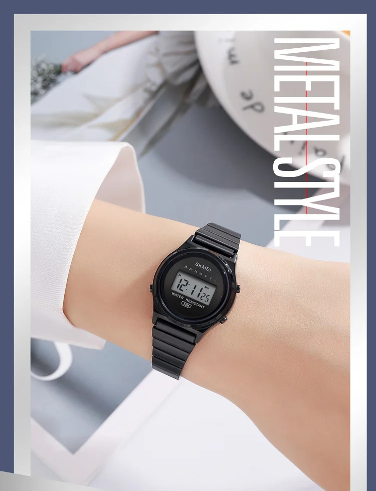 SKMEI Small Dial Digital Wristwatches For Women Top Brands Luxury Watches Ladies Waterproof Sports Stopwatch Electronics Watch