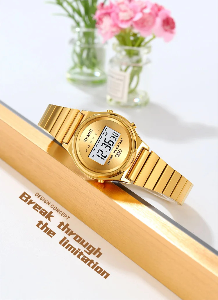 SKMEI Small Dial Digital Wristwatches For Women Top Brands Luxury Watches Ladies Waterproof Sports Stopwatch Electronics Watch