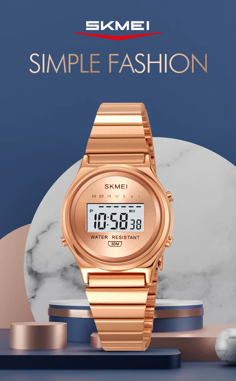 SKMEI Small Dial Digital Wristwatches For Women Top Brands Luxury Watches Ladies Waterproof Sports Stopwatch Electronics Watch