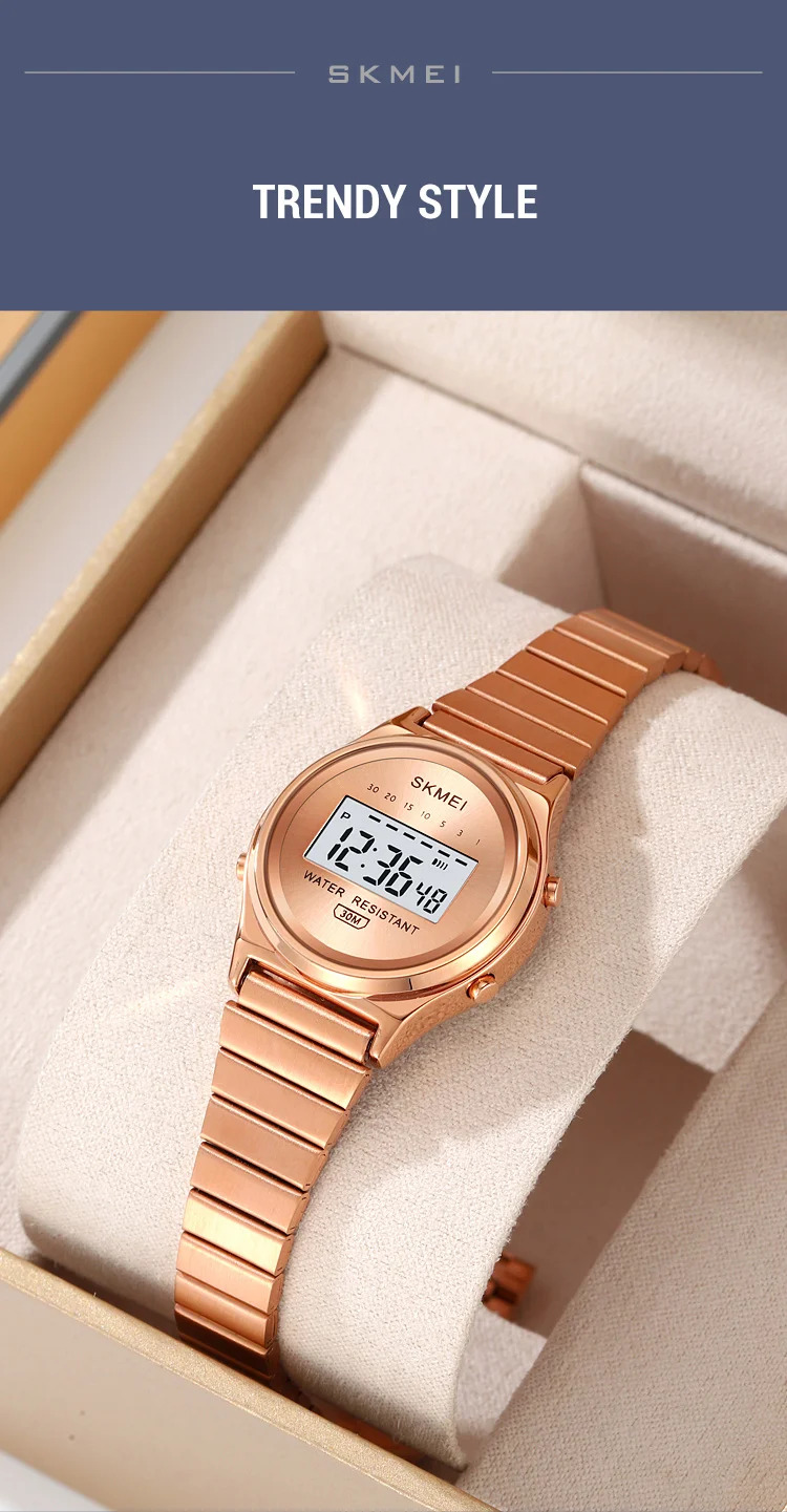 SKMEI Small Dial Digital Wristwatches For Women Top Brands Luxury Watches Ladies Waterproof Sports Stopwatch Electronics Watch