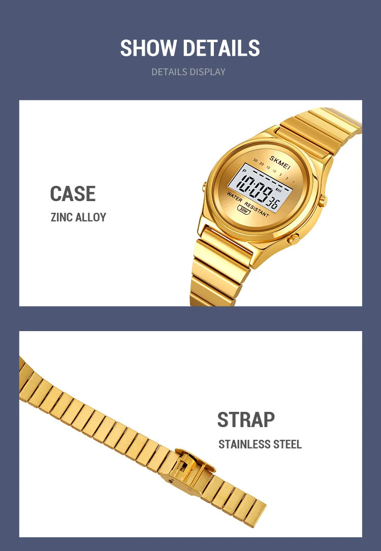 SKMEI Small Dial Digital Wristwatches For Women Top Brands Luxury Watches Ladies Waterproof Sports Stopwatch Electronics Watch