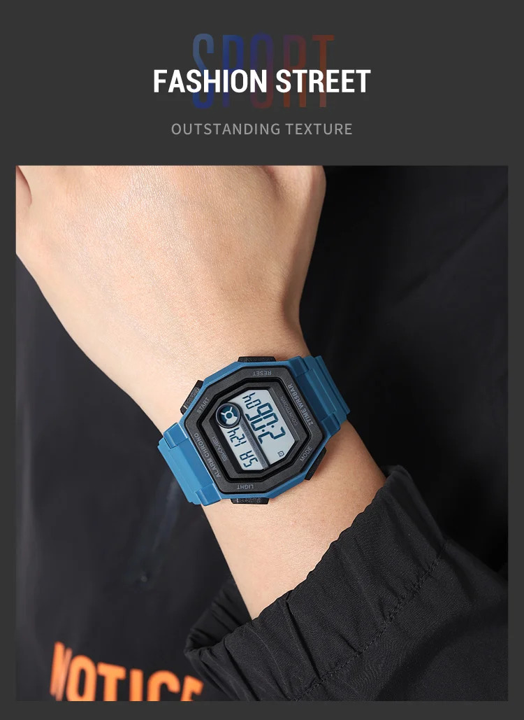 SKMEI Military Count Down Timer Alarm Digital Wristwatches For Men Women Waterproof Date Electronics Watches Chrono Sports Watch