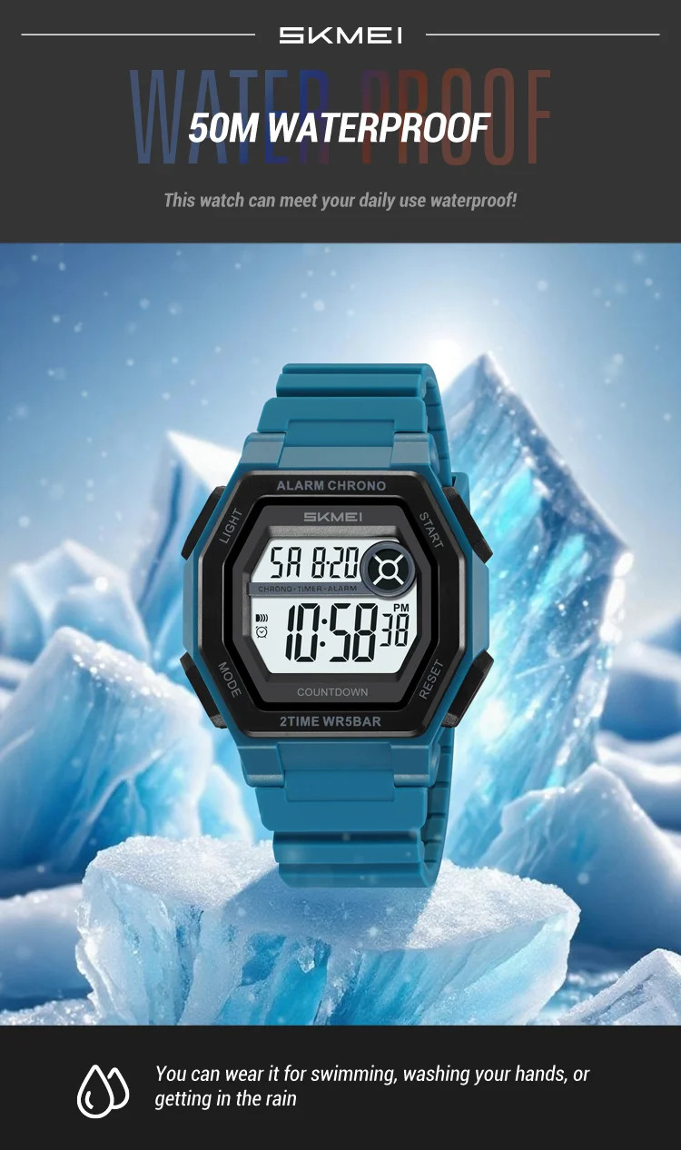 SKMEI Military Count Down Timer Alarm Digital Wristwatches For Men Women Waterproof Date Electronics Watches Chrono Sports Watch