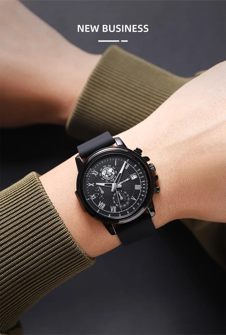 SKMEI Creative Business Quartz Watches Fashion Time Date Watch For Men Women Casual Waterproof Stopwatch Wristwatch Reloj Hombre