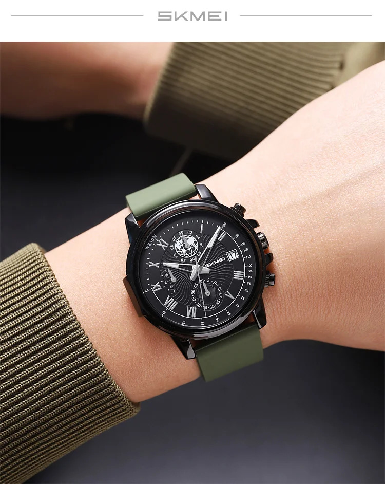 SKMEI Creative Business Quartz Watches Fashion Time Date Watch For Men Women Casual Waterproof Stopwatch Wristwatch Reloj Hombre