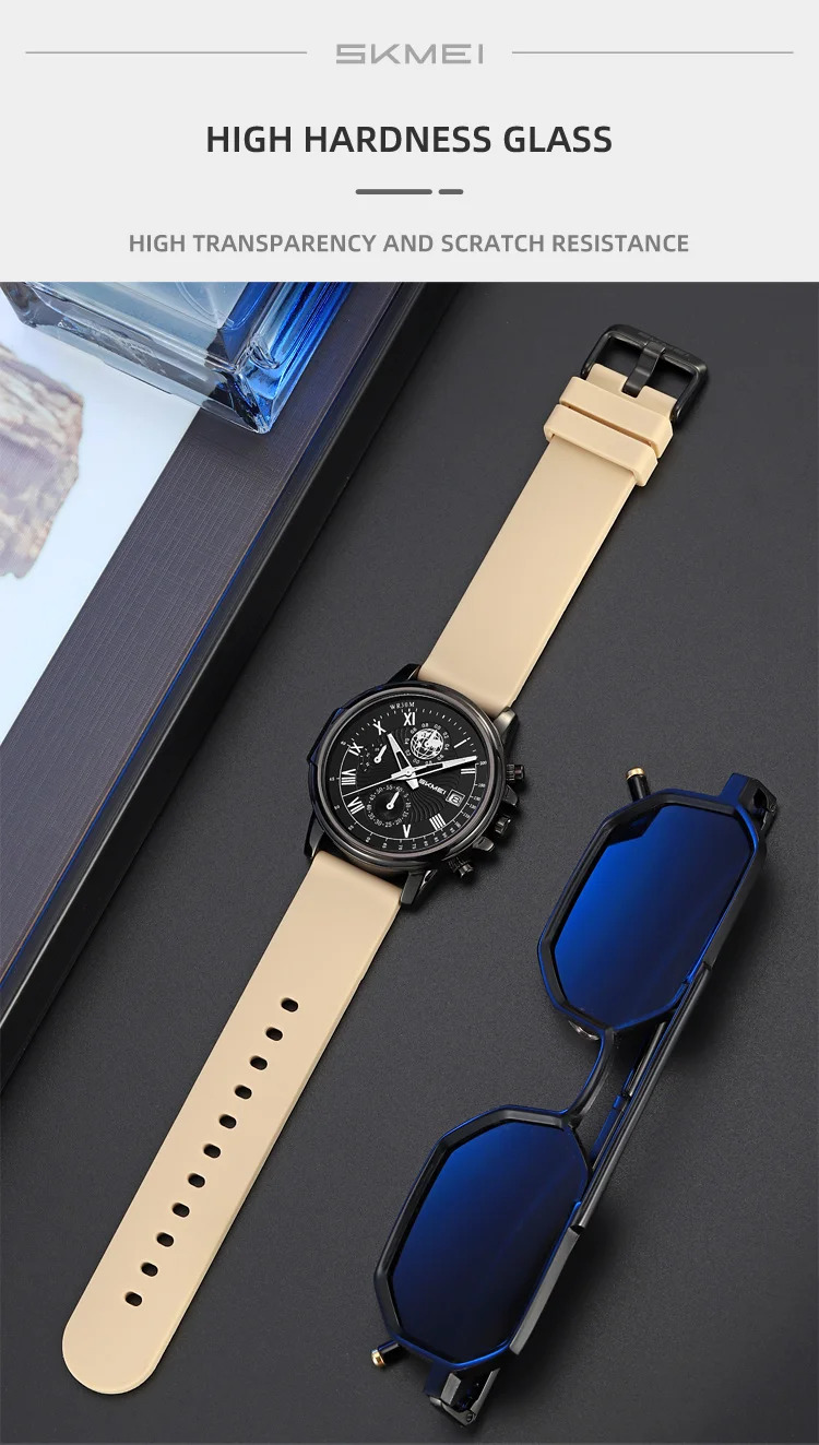 SKMEI Fashion Creative Quartz Watches Business Time Date Watch For Men Women Casual Waterproof Stopwatch Wristwatch Reloj Hombre