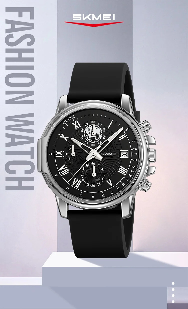 SKMEI Fashion Creative Quartz Watches Business Time Date Watch For Men Women Casual Waterproof Stopwatch Wristwatch Reloj Hombre