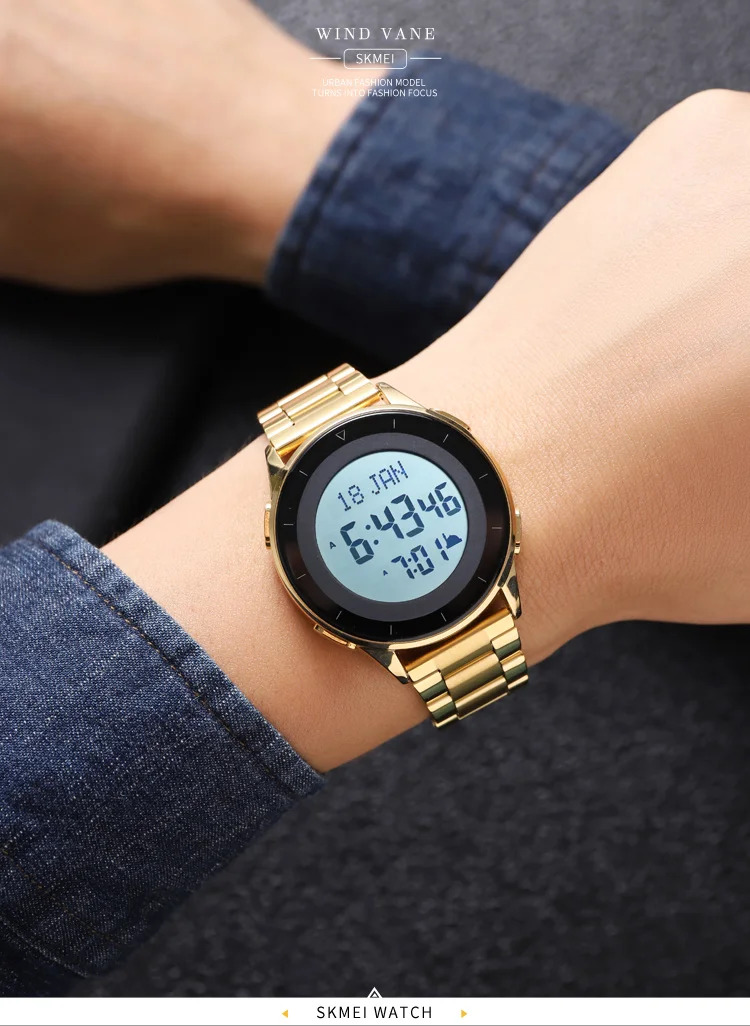 SKMEI Casual Countdown Stopwatch Digital Outdoor Sports Watch Male 3Bar Waterproof Wristwatch Alarm EL Light Watch Reloj Hombre