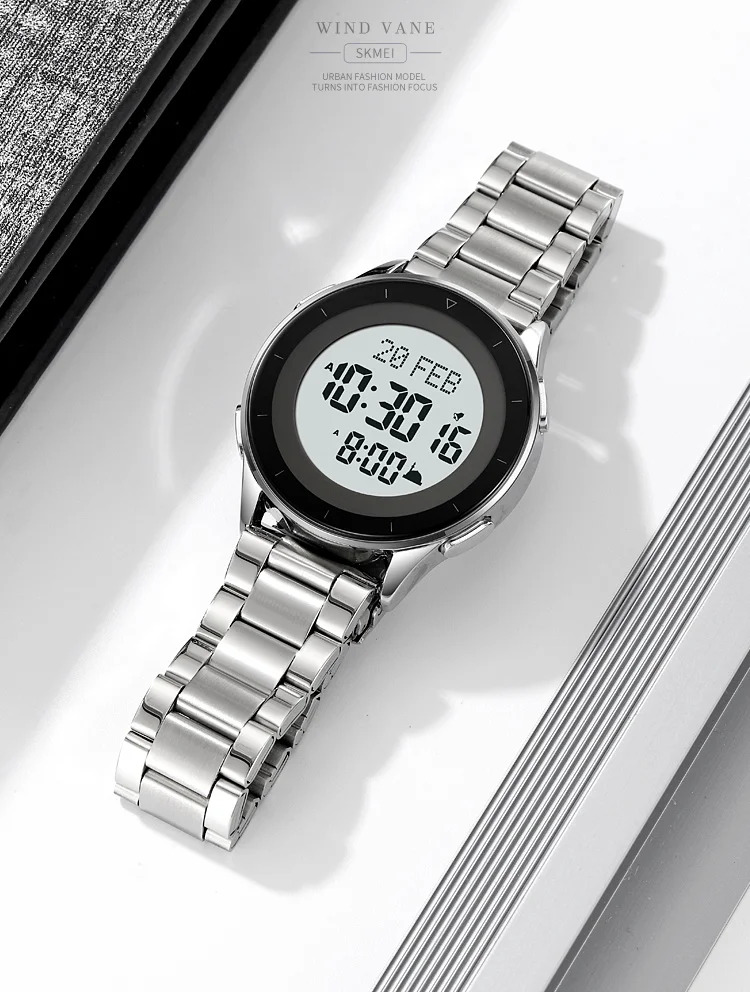 SKMEI Casual Countdown Stopwatch Digital Outdoor Sports Watch Male 3Bar Waterproof Wristwatch Alarm EL Light Watch Reloj Hombre