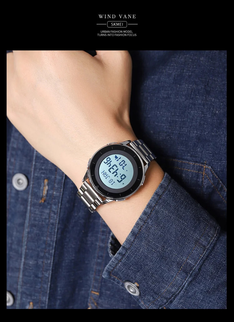 SKMEI Casual Countdown Stopwatch Digital Outdoor Sports Watch Male 3Bar Waterproof Wristwatch Alarm EL Light Watch Reloj Hombre