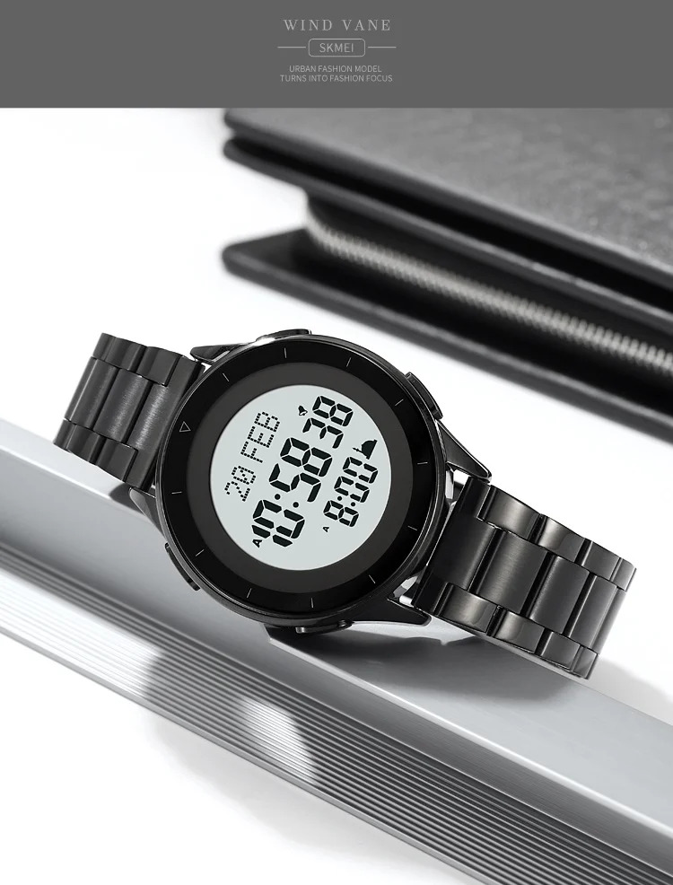 SKMEI Casual Countdown Stopwatch Digital Outdoor Sports Watch Male 3Bar Waterproof Wristwatch Alarm EL Light Watch Reloj Hombre