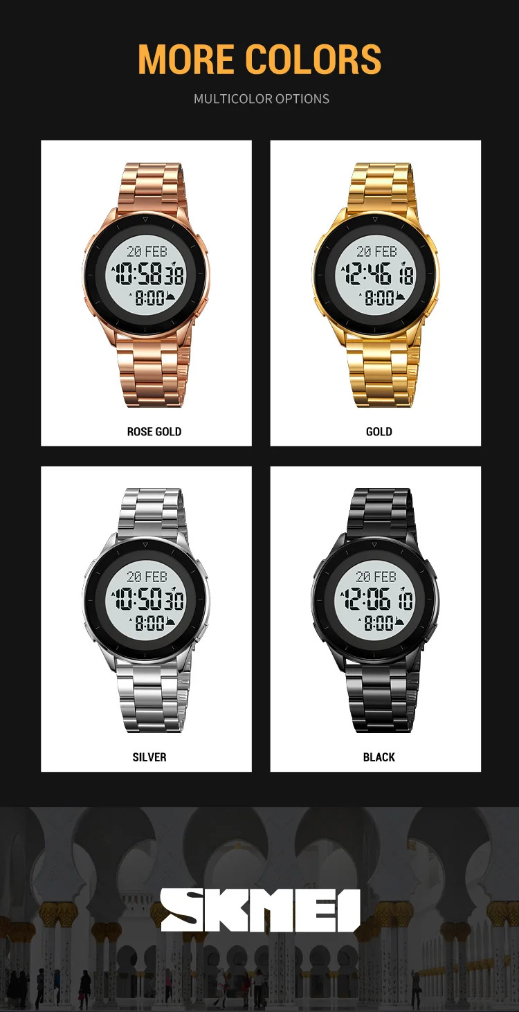 SKMEI Casual Countdown Stopwatch Digital Outdoor Sports Watch Male 3Bar Waterproof Wristwatch Alarm EL Light Watch Reloj Hombre