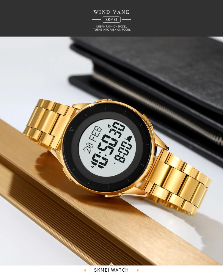 SKMEI Casual Countdown Stopwatch Digital Outdoor Sports Watch Male 3Bar Waterproof Wristwatch Alarm EL Light Watch Reloj Hombre