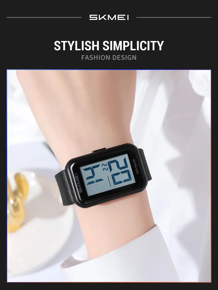 SKMEI Digital Watches For Men Women Countdown Sport Watch Fashion Waterproof Wristwatches Back Light Display Watch Reloj Hombre