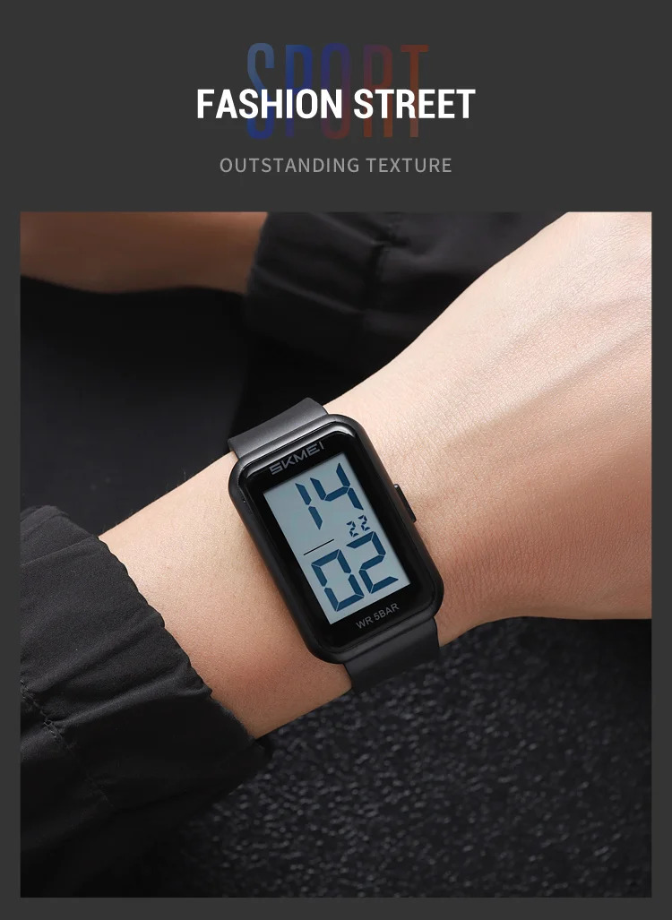 SKMEI Digital Watches For Men Women Countdown Sport Watch Fashion Waterproof Wristwatches Back Light Display Watch Reloj Hombre