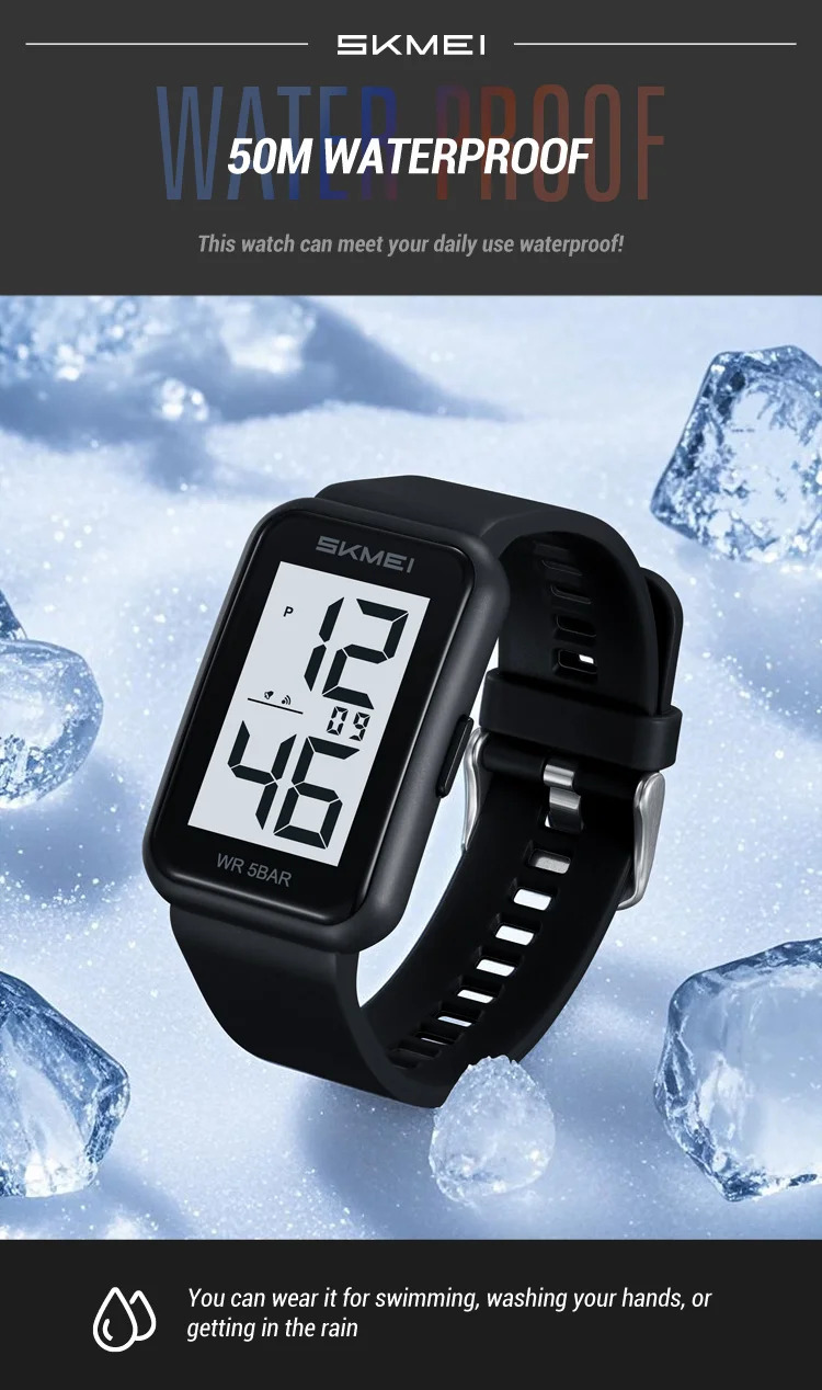 SKMEI Digital Watches For Men Women Countdown Sport Watch Fashion Waterproof Wristwatches Back Light Display Watch Reloj Hombre