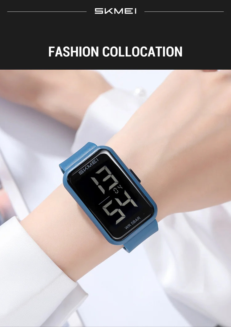 SKMEI Digital Watches For Men Women Countdown Sport Watch Fashion Waterproof Wristwatches Back Light Display Watch Reloj Hombre