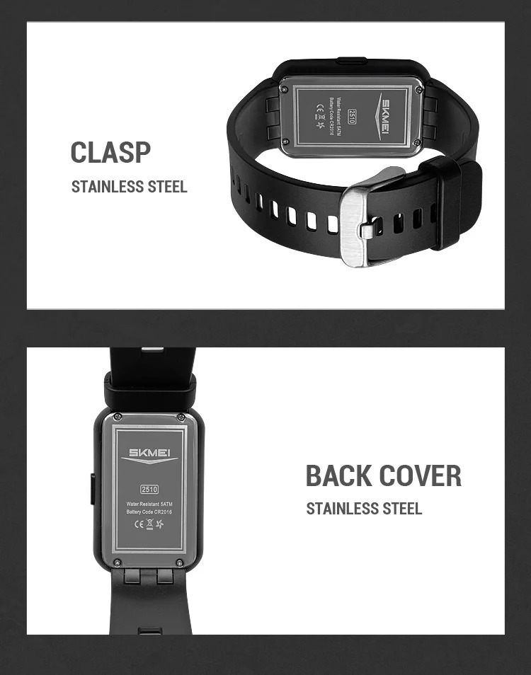 SKMEI Digital Watches For Men Women Countdown Sport Watch Fashion Waterproof Wristwatches Back Light Display Watch Reloj Hombre