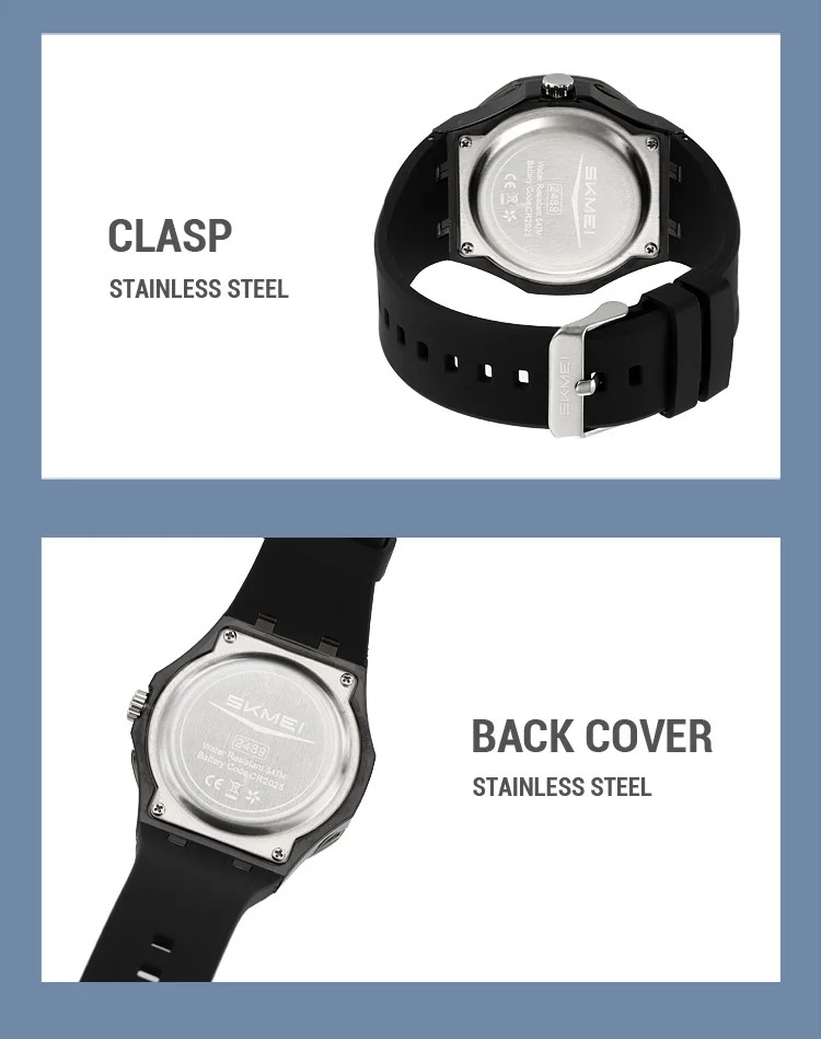 SKMEI Fashion Sports Digital Watch For Men Women Casual Week Date Quartz Watch Led Light Waterproof Wristwatch Relogio Masculino