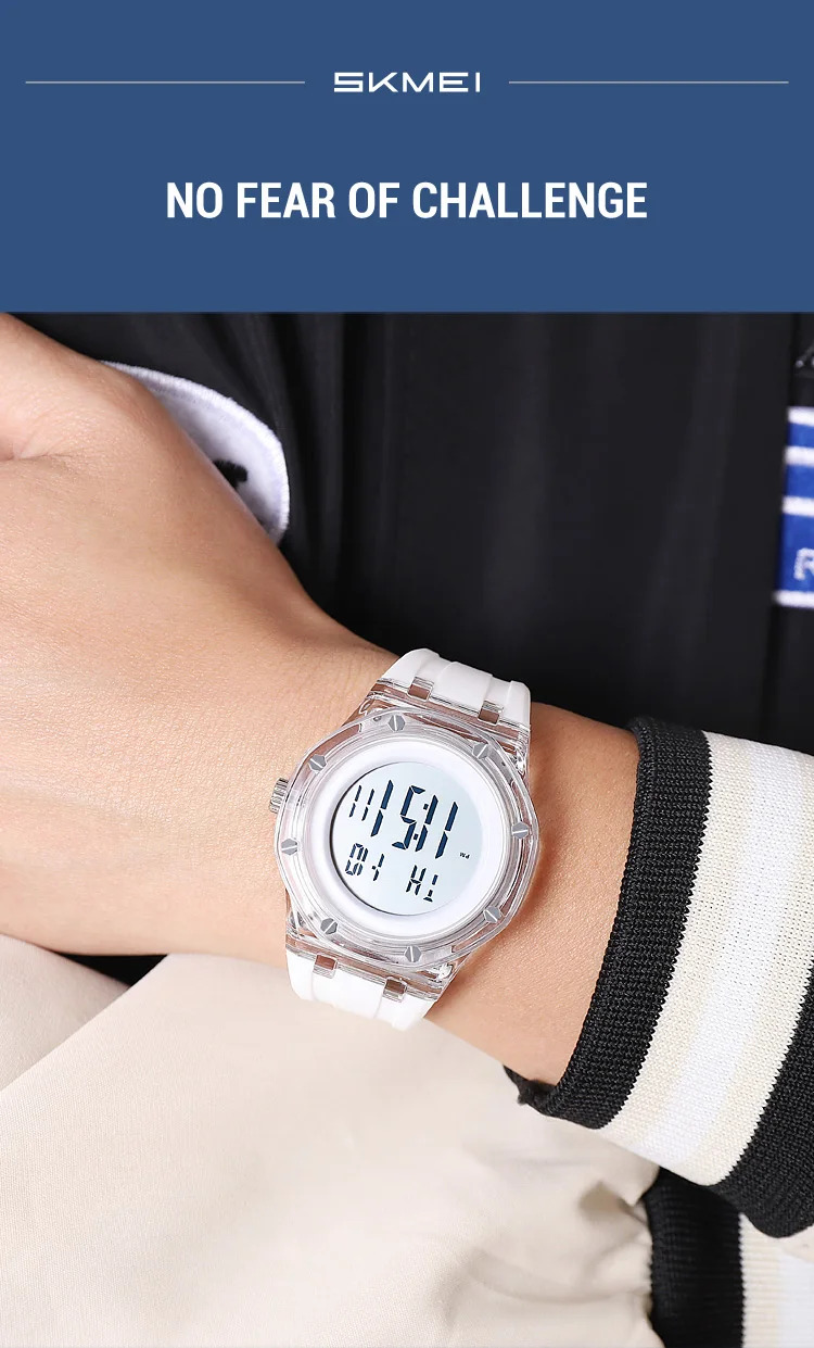 SKMEI Fashion Sports Digital Watch For Men Women Casual Week Date Quartz Watch Led Light Waterproof Wristwatch Relogio Masculino