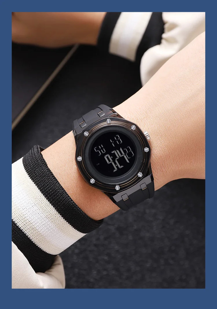 SKMEI Fashion Sports Digital Watch For Men Women Casual Week Date Quartz Watch Led Light Waterproof Wristwatch Relogio Masculino