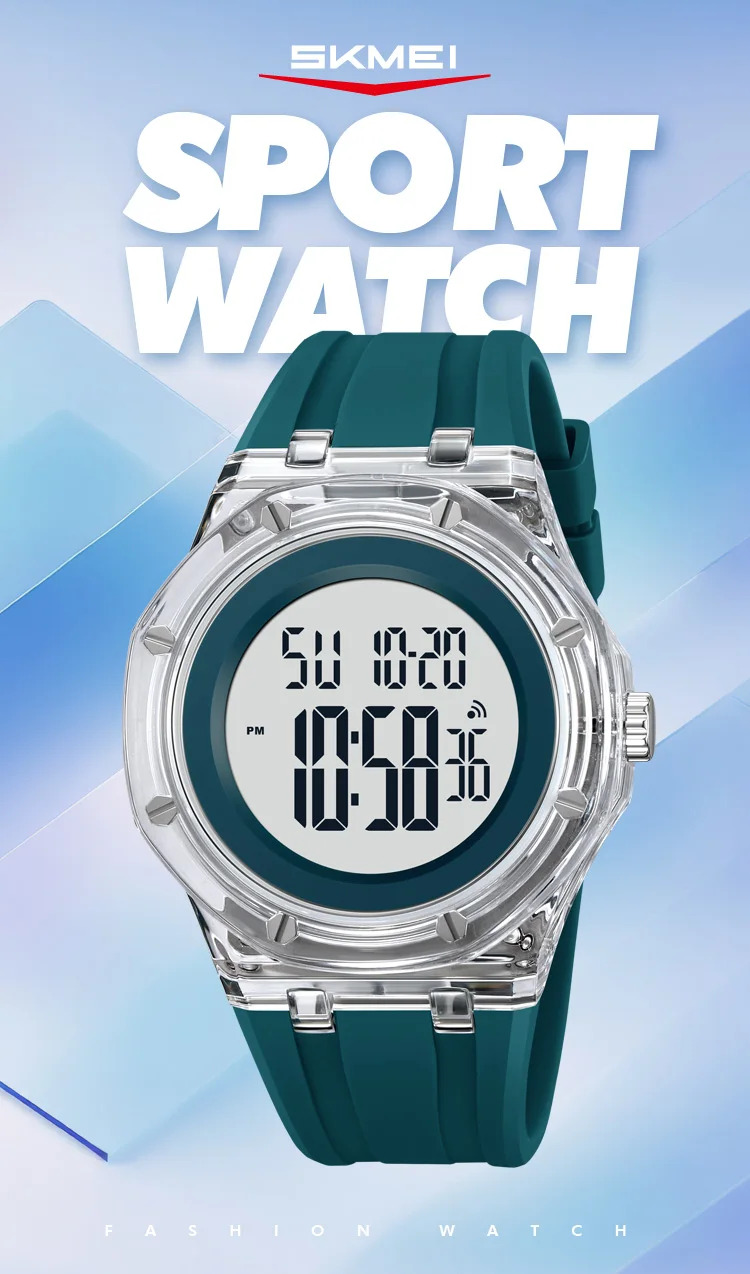 SKMEI Fashion Sports Digital Watch For Men Women Casual Week Date Quartz Watch Led Light Waterproof Wristwatch Relogio Masculino