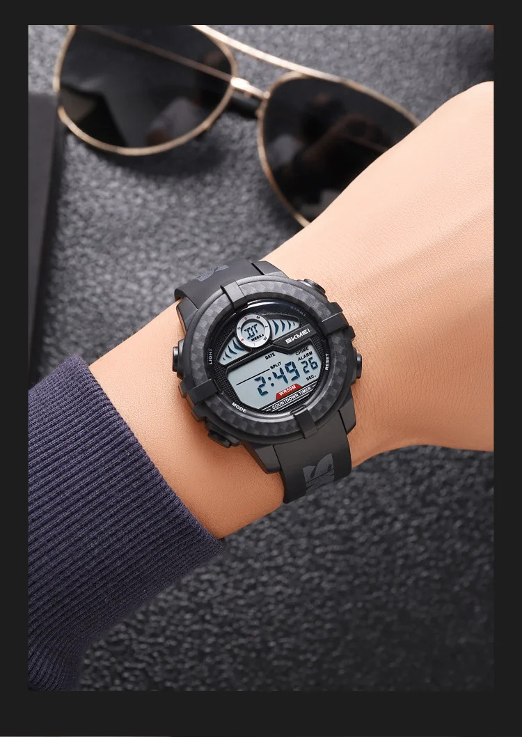 SKMEI Camouflage Chrono Digital Sport Electronic Watches For Men Women Fashion 5Bar Waterproof Stopwatch Wristwatch Reloj Hombre
