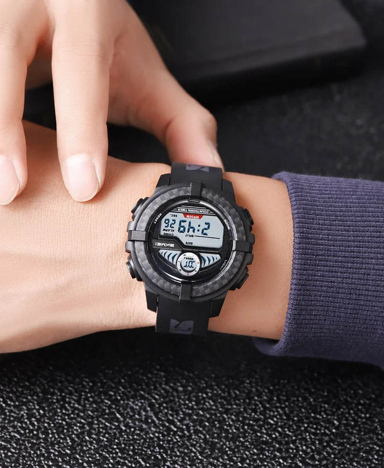 SKMEI Camouflage Chrono Digital Sport Electronic Watches For Men Women Fashion 5Bar Waterproof Stopwatch Wristwatch Reloj Hombre