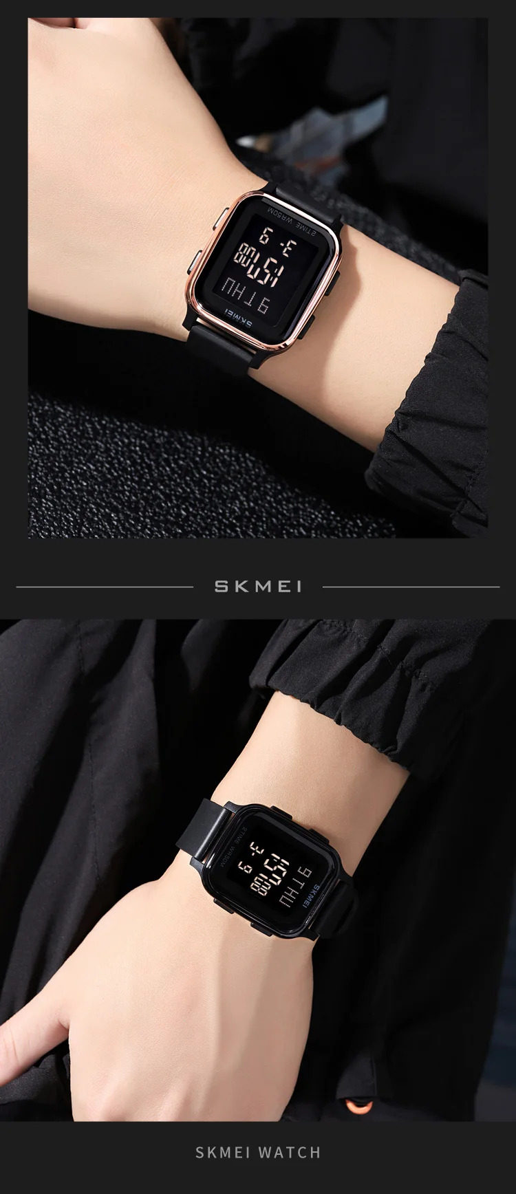 SKMEI Outdoor Countdown Sports Digital Watches For Men Women 5Bar Waterproof Calendar Male Electronic Wristwatches Reloj Hombre