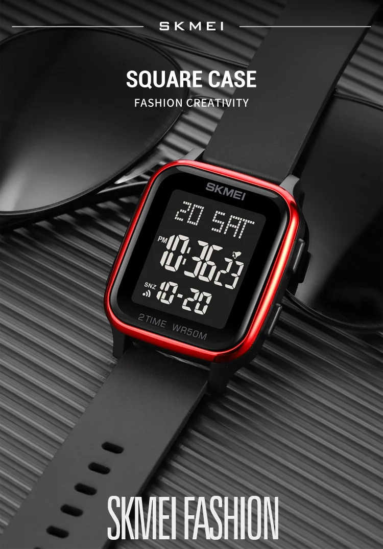 SKMEI Outdoor Countdown Sports Digital Watches For Men Women 5Bar Waterproof Calendar Male Electronic Wristwatches Reloj Hombre