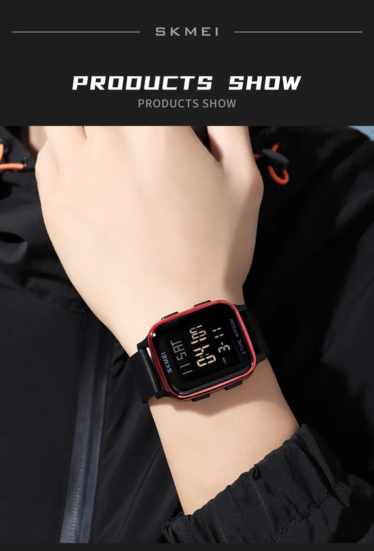 SKMEI Outdoor Countdown Sports Digital Watches For Men Women 5Bar Waterproof Calendar Male Electronic Wristwatches Reloj Hombre