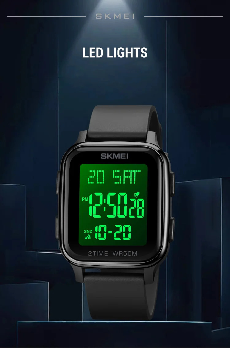SKMEI Outdoor Countdown Sports Digital Watches For Men Women 5Bar Waterproof Calendar Male Electronic Wristwatches Reloj Hombre