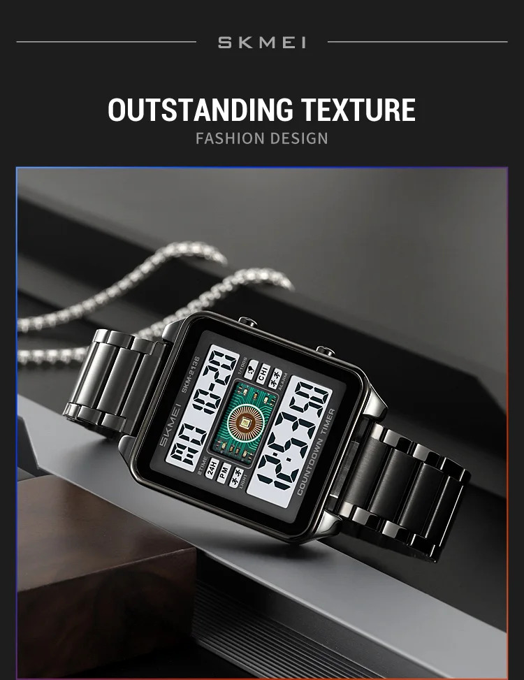 SKMEI Fashion Digital Wristwatches For Men Women Sports Waterproof Electronic Watches Business Alarm Military Watch Reloj Hombre