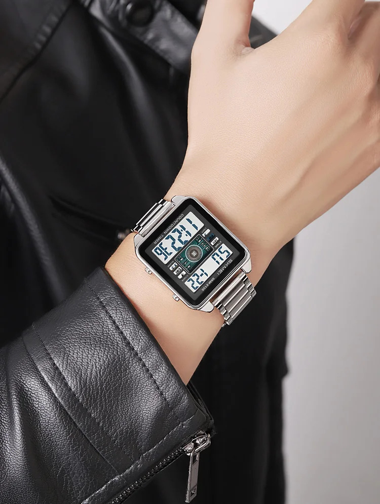 SKMEI Fashion Digital Wristwatches For Men Women Sports Waterproof Electronic Watches Business Alarm Military Watch Reloj Hombre
