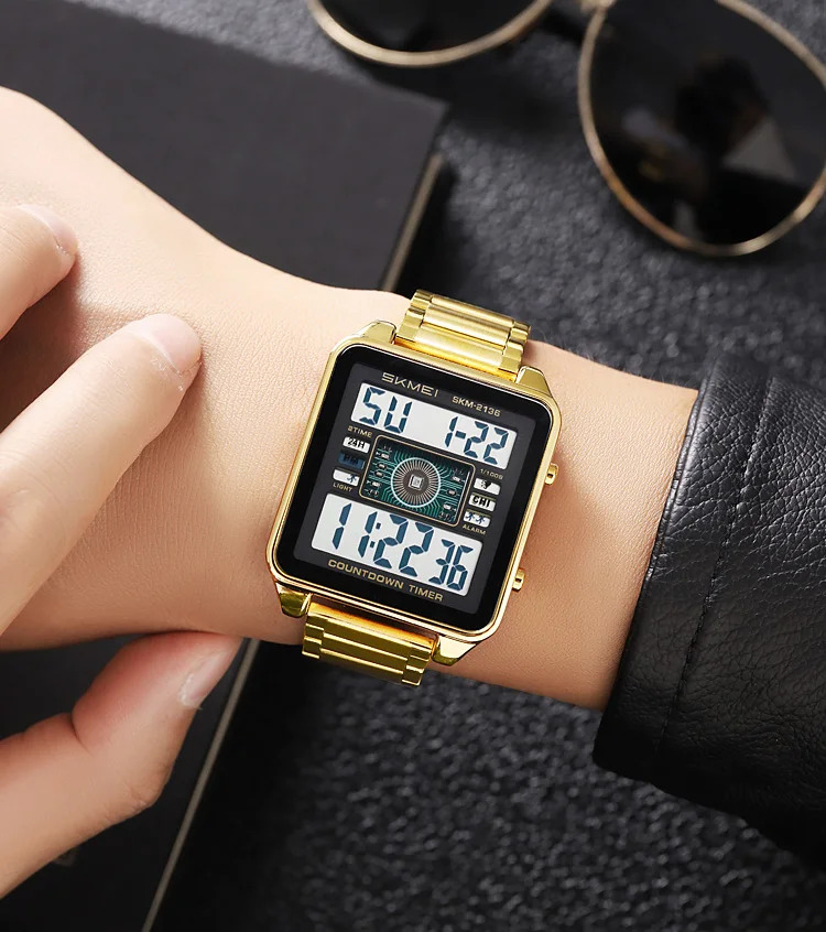 SKMEI Fashion Digital Wristwatches For Men Women Sports Waterproof Electronic Watches Business Alarm Military Watch Reloj Hombre