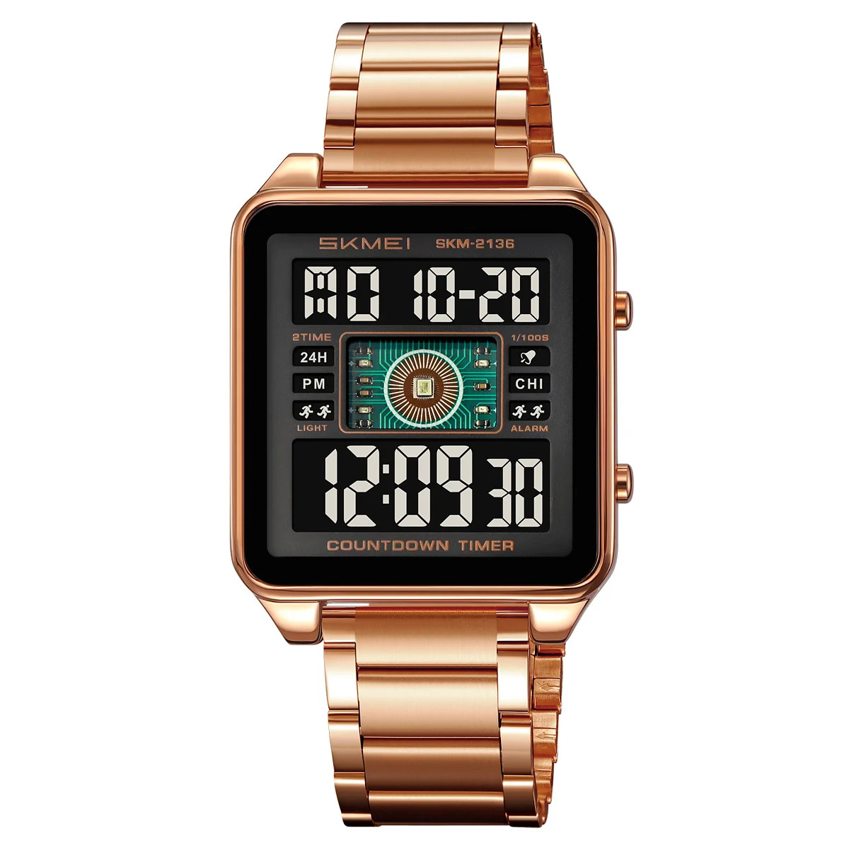 Rose gold Black