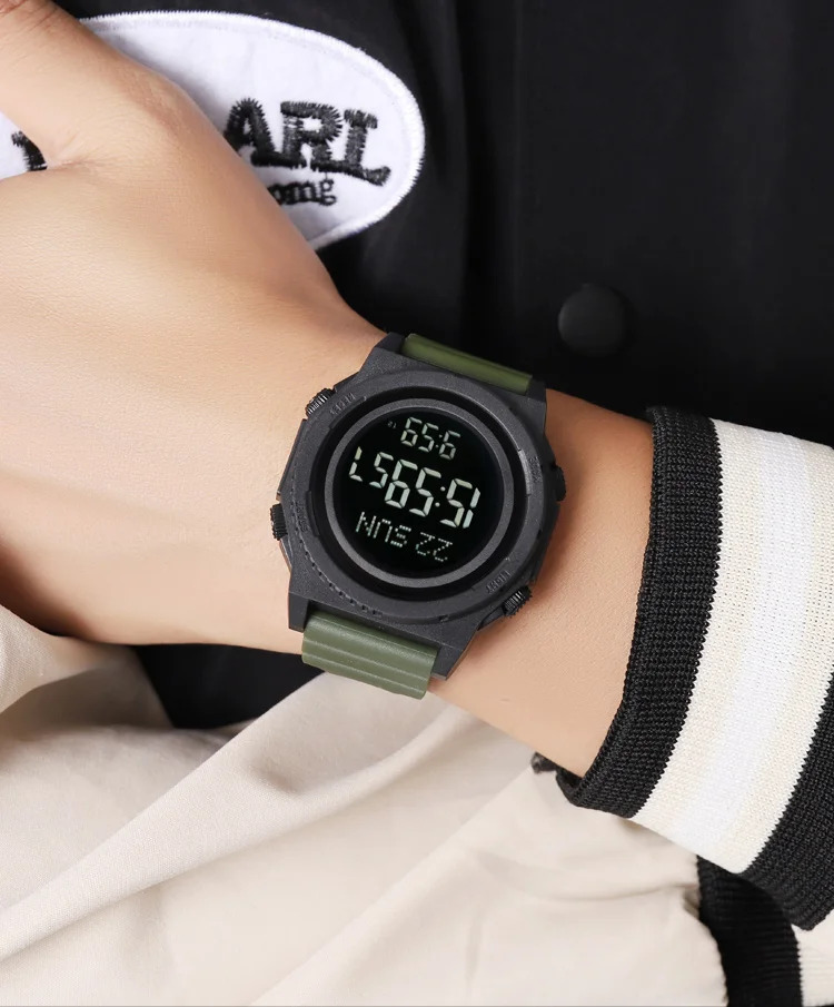 SKMEI Military Digital Sports Electronic Watches For Men Fashion Daylight Saving Time 5Bar Waterproof Wristwatches Reloj Hombre