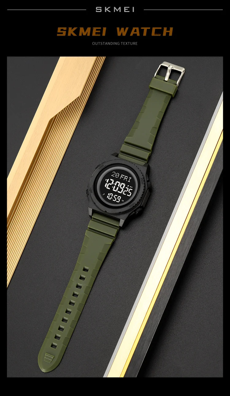 SKMEI Military Digital Sports Electronic Watches For Men Fashion Daylight Saving Time 5Bar Waterproof Wristwatches Reloj Hombre