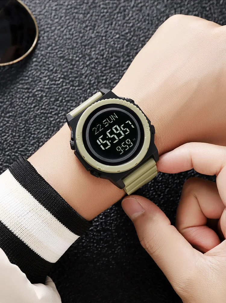 SKMEI Military Digital Sports Electronic Watches For Men Fashion Daylight Saving Time 5Bar Waterproof Wristwatches Reloj Hombre