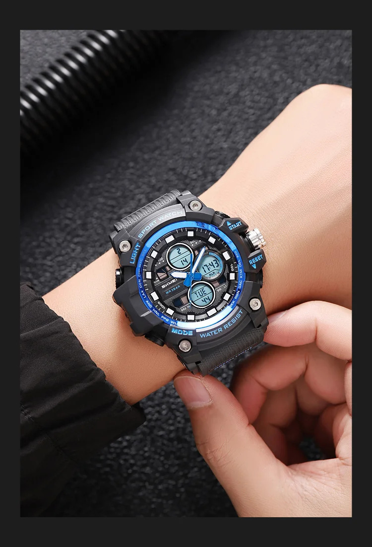 SKMEI Fashion Large Dial Digital Electronic Watch Outdoor Sports Watches For Men Waterproof Quartz Wristwatches Horloges Mannen