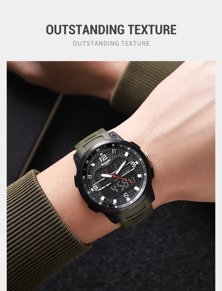 SKMEI 3Time Double Display Digital Electronic Watch Fashion Sports Quartz Watch For Men Women Waterproof Wristwatch Reloj Hombre